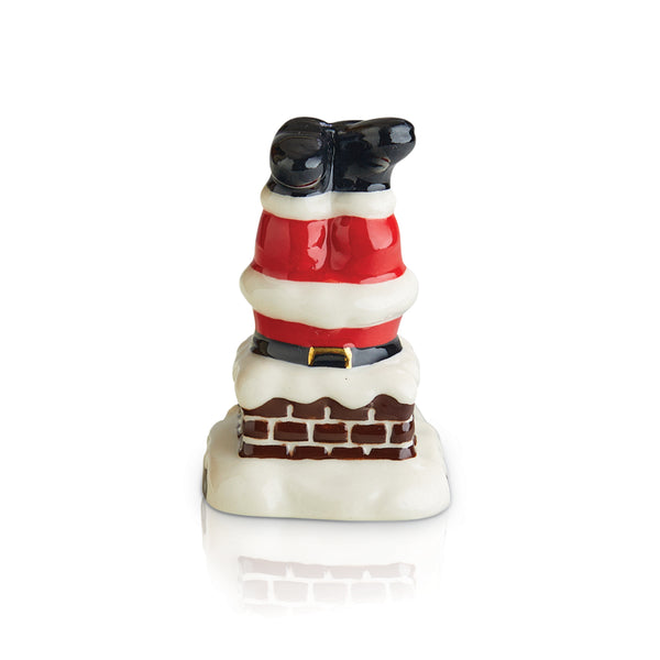 Nora Fleming Mini - Santa Upside Down in Chimney