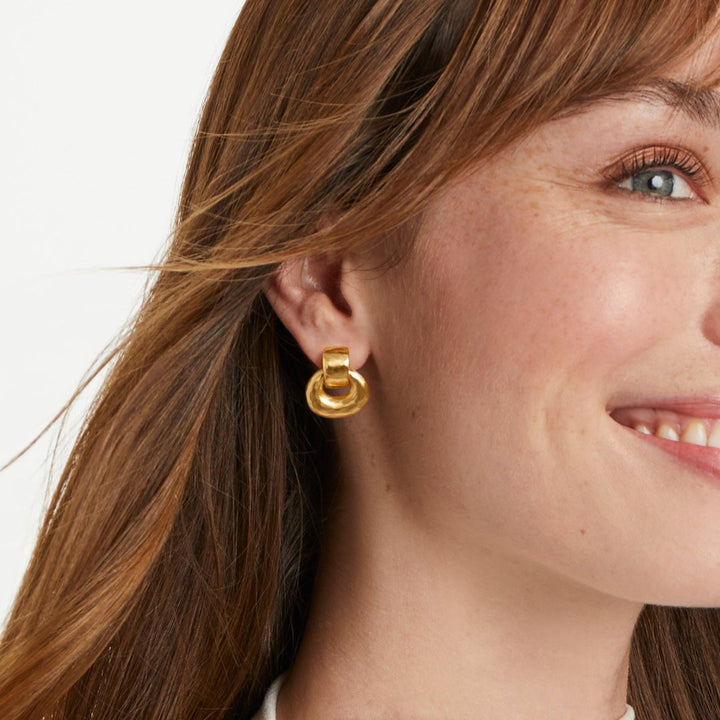 Julie Vos Avalon Demi Doorknocker Earrings
