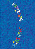 Kris-10's Creations Birthday Banner Blue Dot Birthday Card