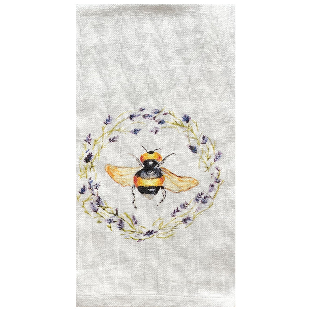 French Graffiti Dish Towel - Bee and Lavender