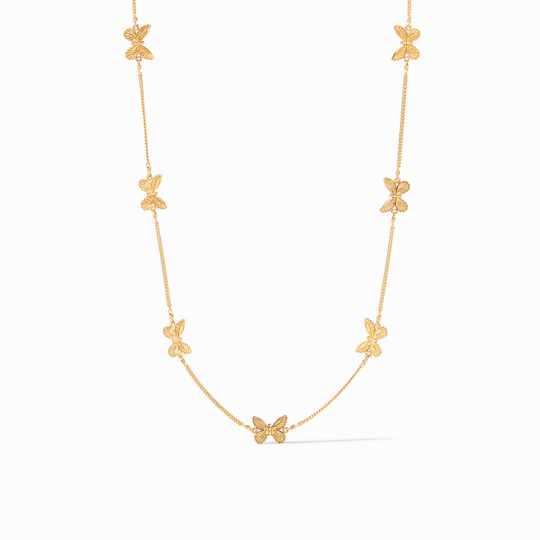 Julie Vos Butterfly Delicate Station Necklace - Gold/OS