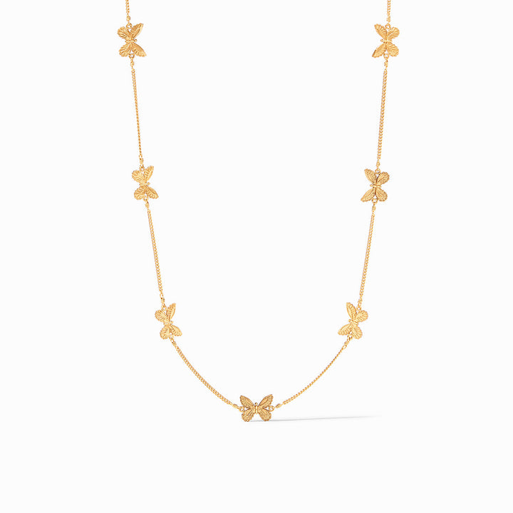 Julie Vos Butterfly Delicate Station Necklace - Gold/OS