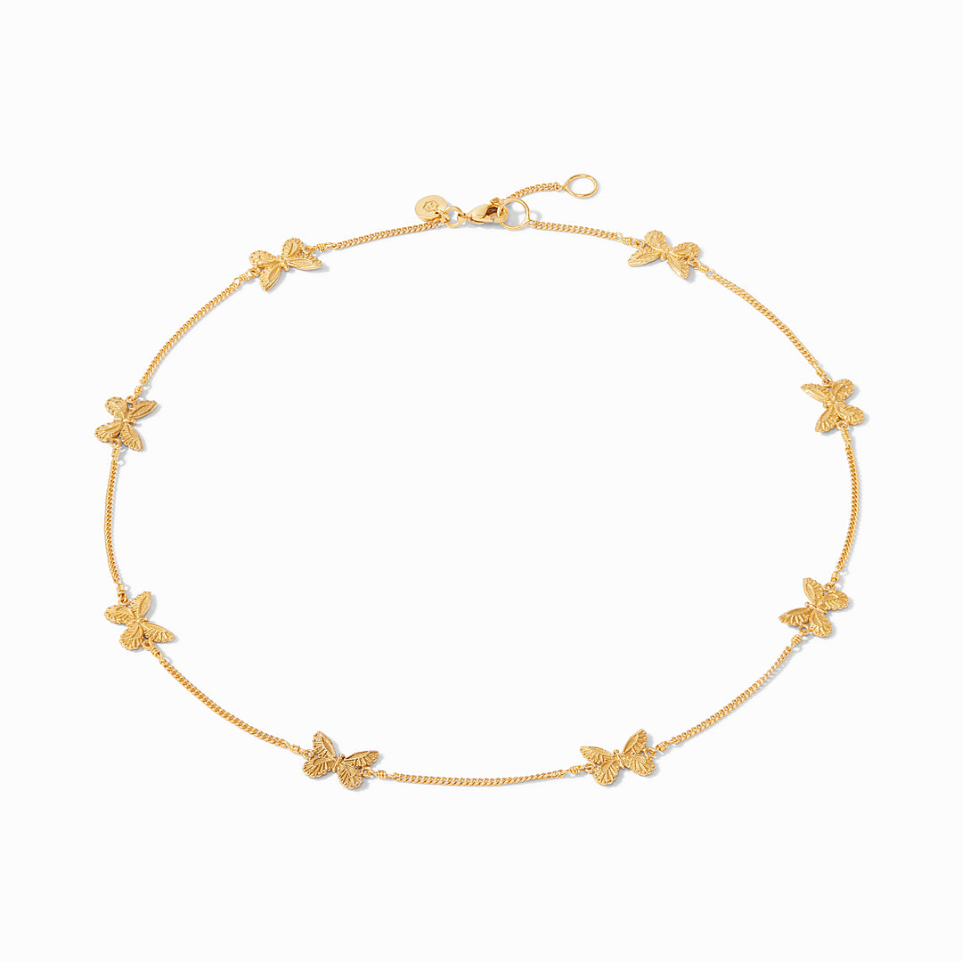 Julie Vos Butterfly Delicate Station Necklace - Gold/OS