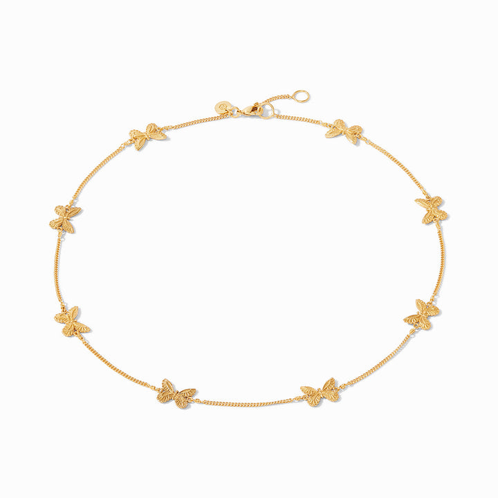 Julie Vos Butterfly Delicate Station Necklace - Gold/OS