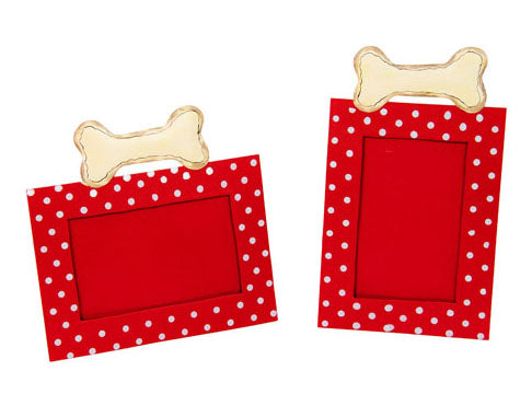 RT Polka Dot Dog Bone Frame