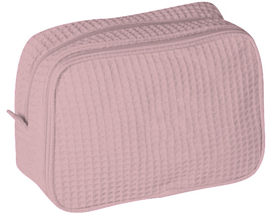 Terry Town Waffle Cosmetic Bag - Light Pink
