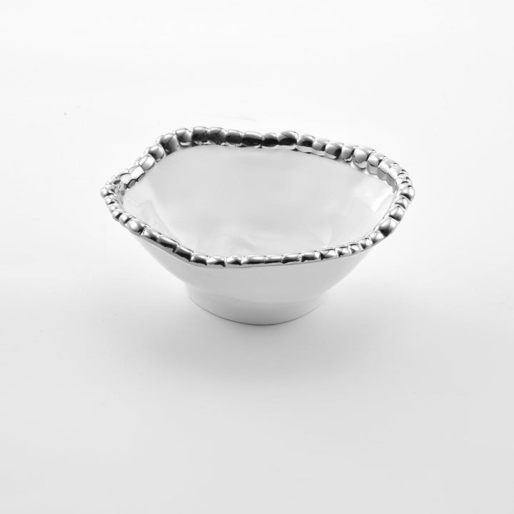 Pampa Bay Salerno Snack Bowl - White/Silver