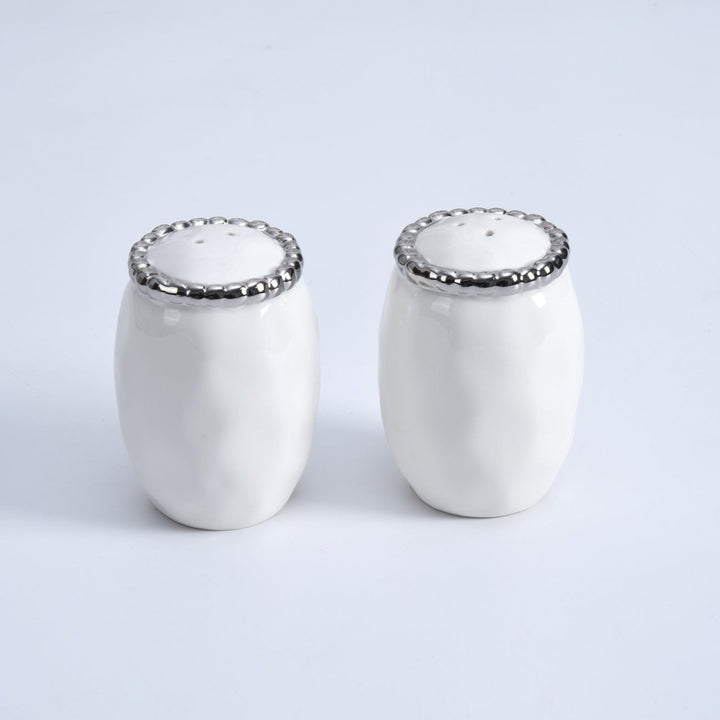 Pampa Bay Salt & Pepper Shaker - White/Silver