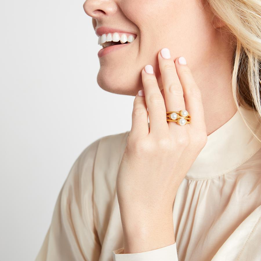 Julie Vos Calypso Trio Ring - Size 8