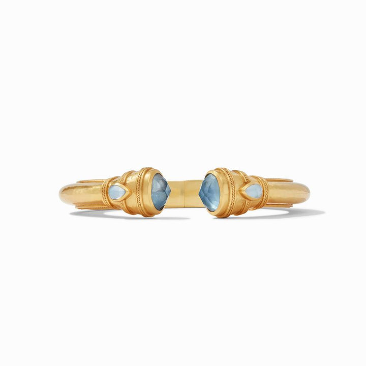 Julie Vos Cannes Demi Cuff - Iridescent Chalcedony Blue