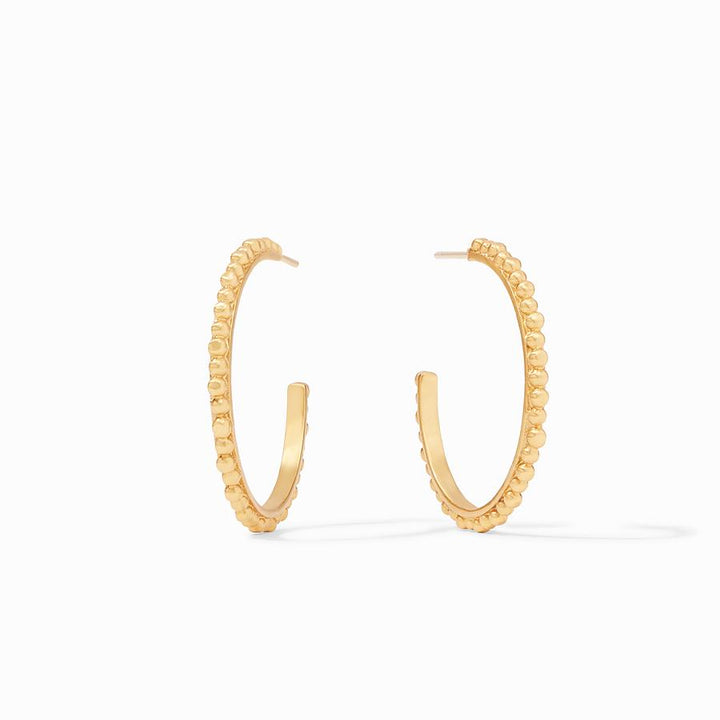 Julie Vos Colette Beaded Hoop Earrings - Medium