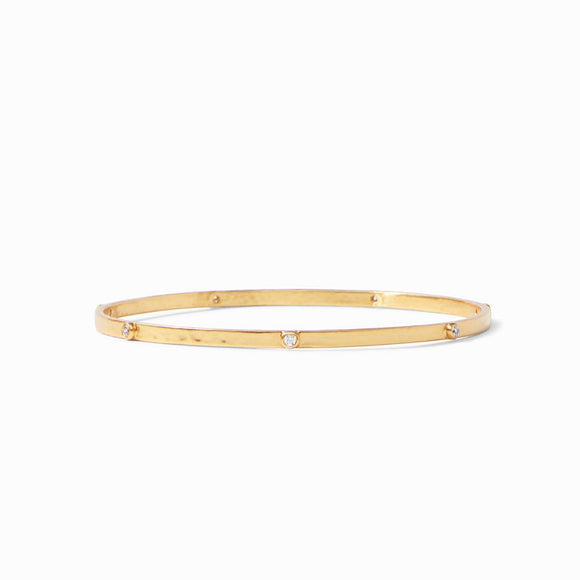 Julie Vos Crescent Bangle - Cubic Zirconia/Small