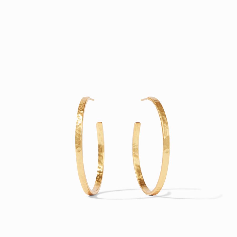 Julie Vos Crescent Hoop Earrings - Gold/M
