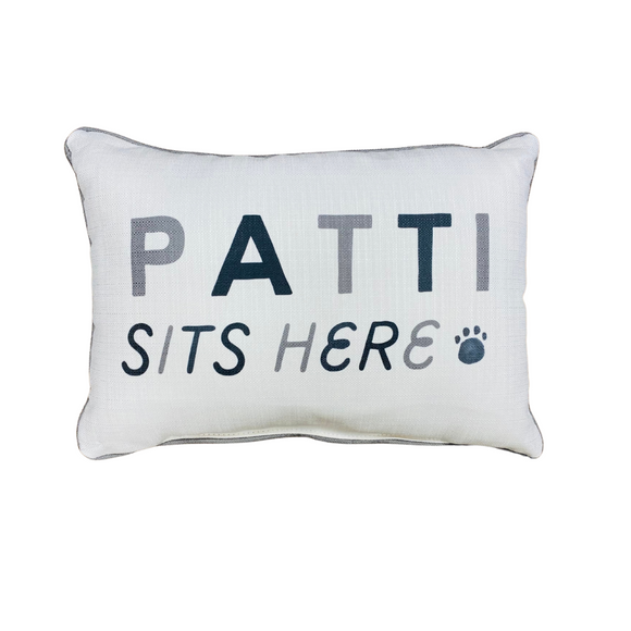 Little Birdie Pillow - Dog Sits Here Special Order
