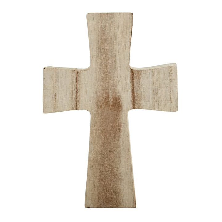 Faithworks Paulownia Wood Standing Cross - Medium - Natural Finish