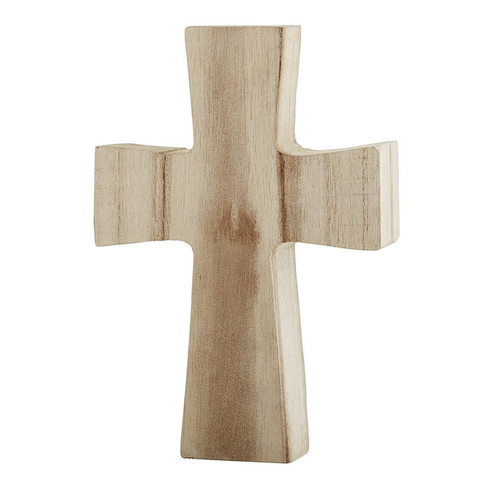 Faithworks Paulownia Wood Standing Cross - Medium - Natural Finish