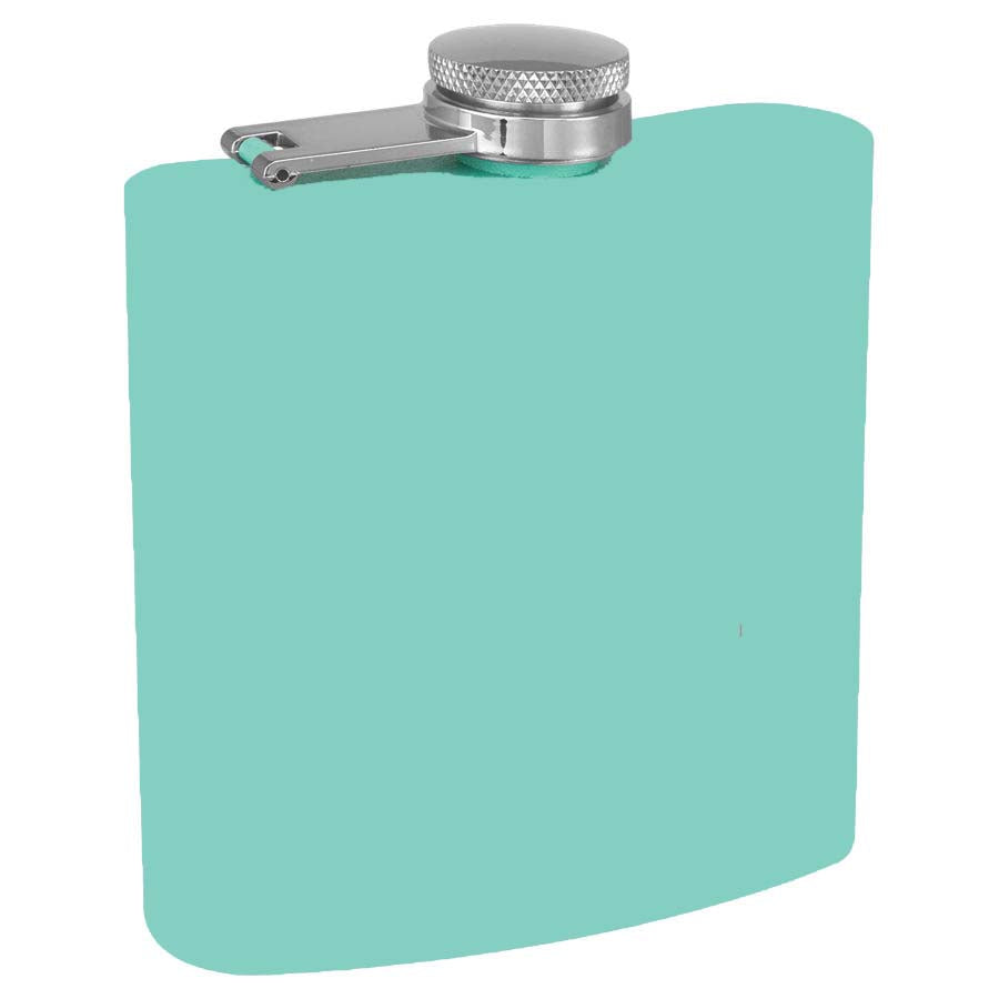 Powder Coated Flask - Teal