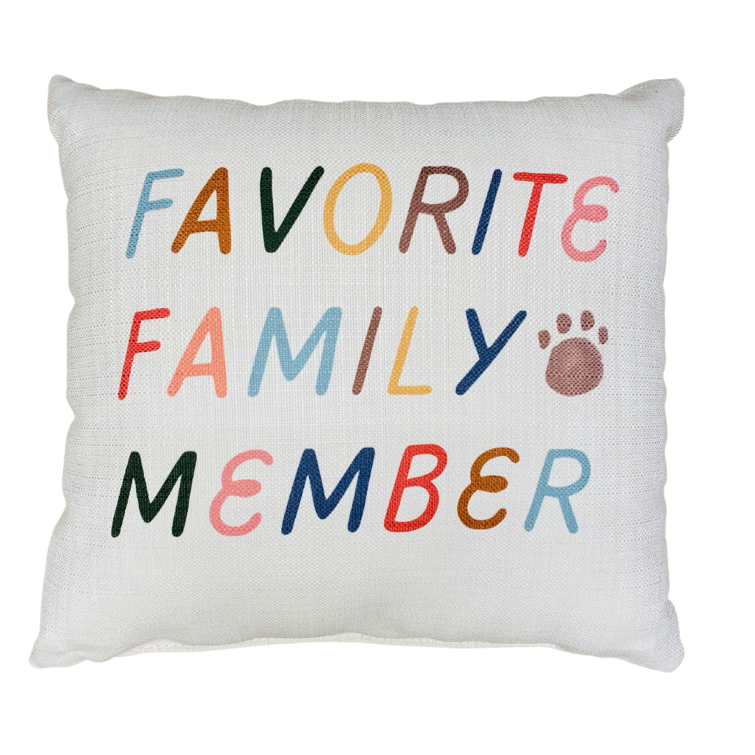 Little Birdie Pillow - Favorite Family Member