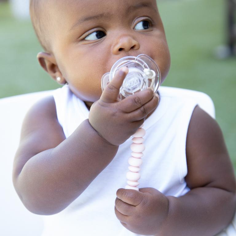 Bella Tunno Pacifier Clip - Light Pink
