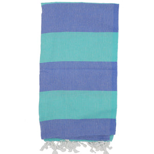 Birchwood Trading Clotho Turkish Towel - Green & Blue