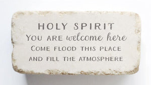 Twelve Stone Art Holy Spirit Scripture Stone (4 x 2 x 1")