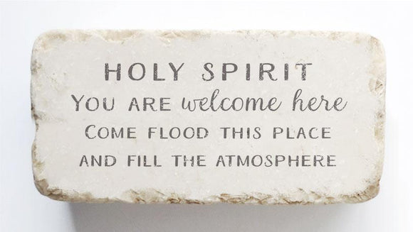 Twelve Stone Art Holy Spirit Scripture Stone (4 x 2 x 1