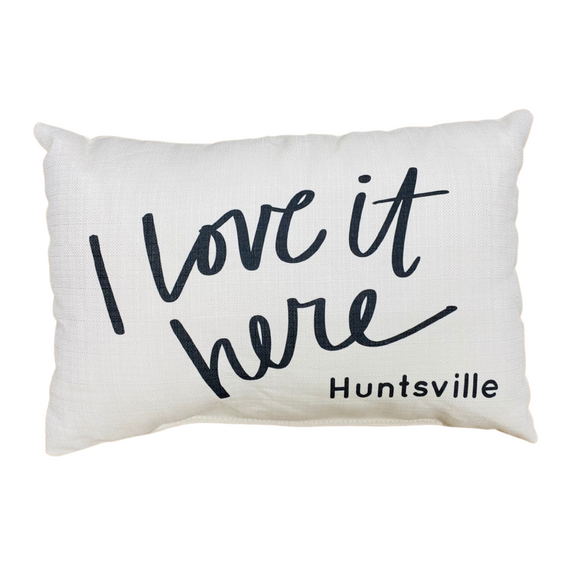 Little Birdie Pillow - I Love It Here Huntsville