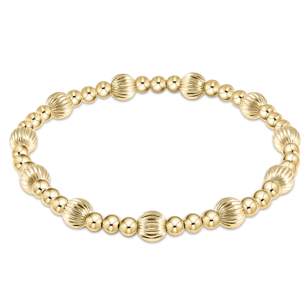 enewton Dignity Sincerity Pattern 6mm Bead Bracelet - Gold