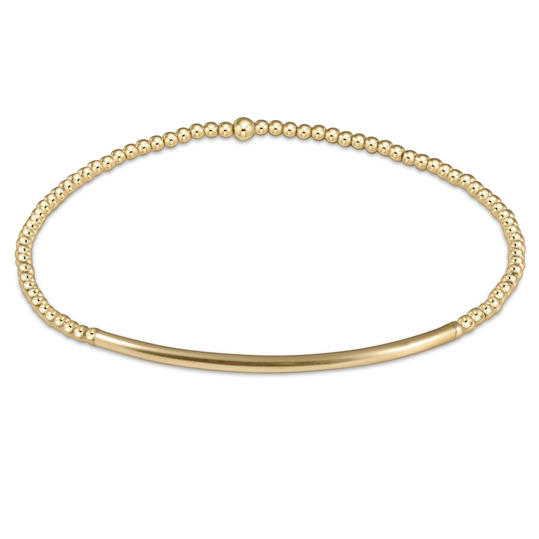 enewton Classic Gold 2mm Bead Bracelet - Bliss Bar Gold