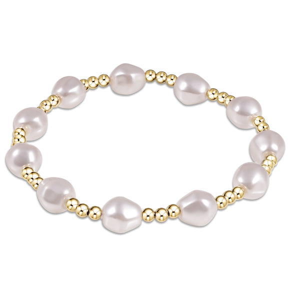 enewton  Admire Gold 3mm Bead Bracelet - Pearl