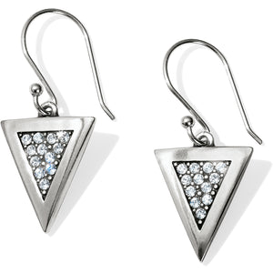 Brighton Contempo Ice Reversible Triangle French Wire Earrings