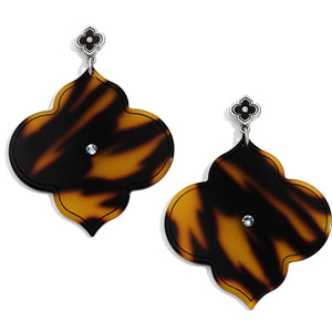 Brighton Toledo Alto Tortoise Post Drop Earrings