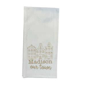 HBAT Wheat Towel - Houses w/Madison Our Town