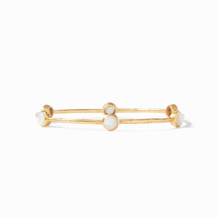 Julie Vos Milano Luxe Bangle - Mother of Pearl/Small