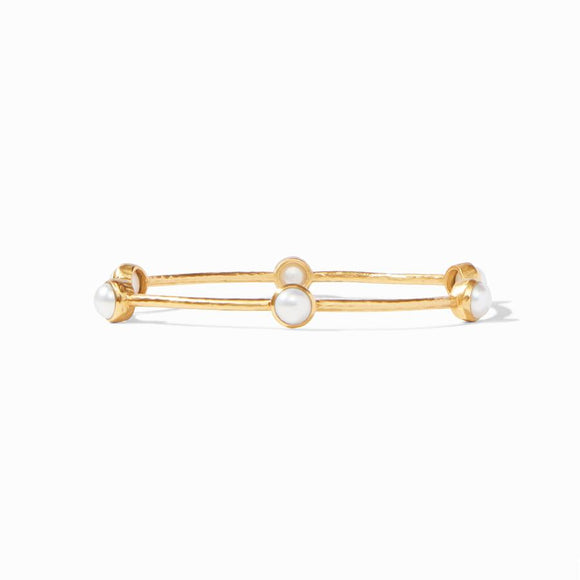 Julie Vos Milano Luxe Bangle - Mother of Pearl/Medium