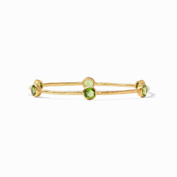 Julie Vos Milano Bangle - Jade Green/Medium