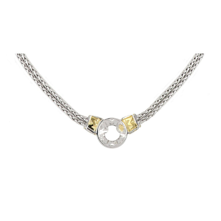 John Medeiros Antiqua Pavé Circle Double Strand Necklace