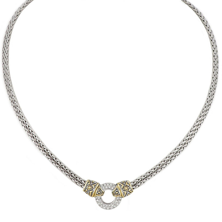 John Medeiros Antiqua Pavé Circle Double Strand Necklace