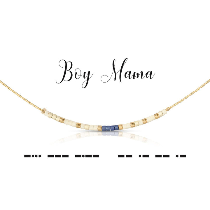 Dot & Dash Morse Code Necklace - Boy Mama