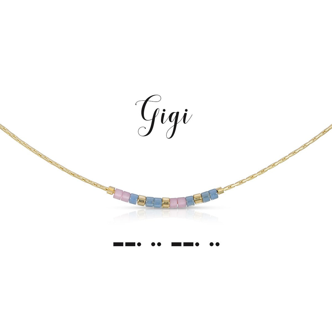 Dot & Dash Morse Code Necklace - Gigi
