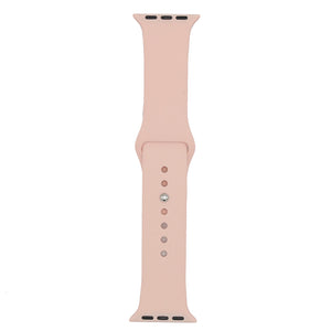 Pale Pink Silicone Apple Watch Band