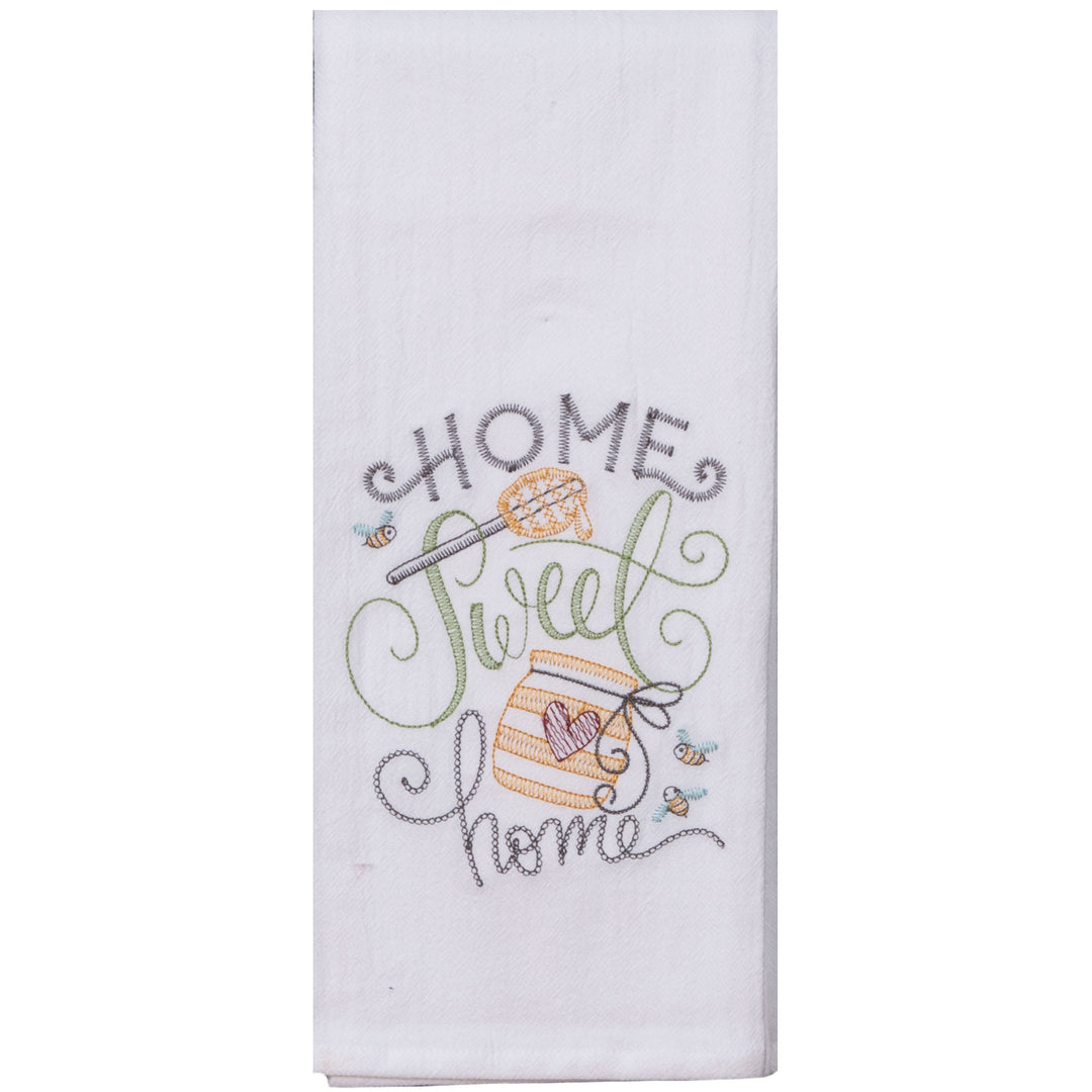 Kay Dee Designs Home Sweet Home Embroidered Flour Sack Towel