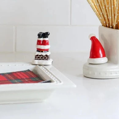 Nora Fleming Mini - Santa Upside Down in Chimney
