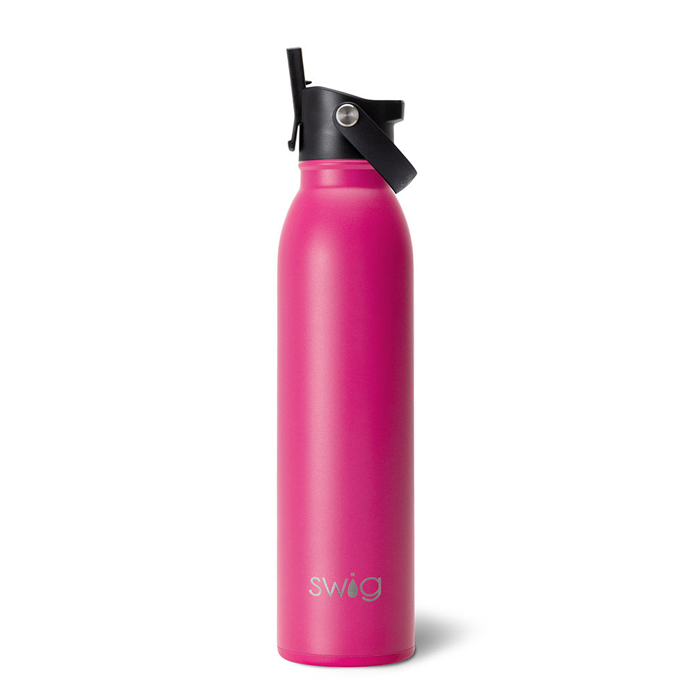 PGD Swig Flip + Sip 20oz Water Bottle - Hot Pink w/Personalization