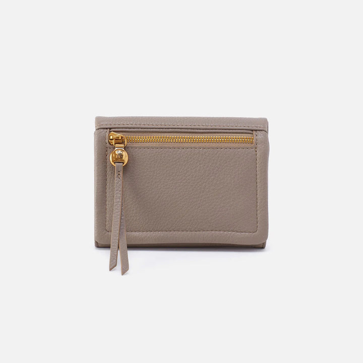 Hobo Lumen Medium Bifold Compact Wallet - Graphite Velvet Hide