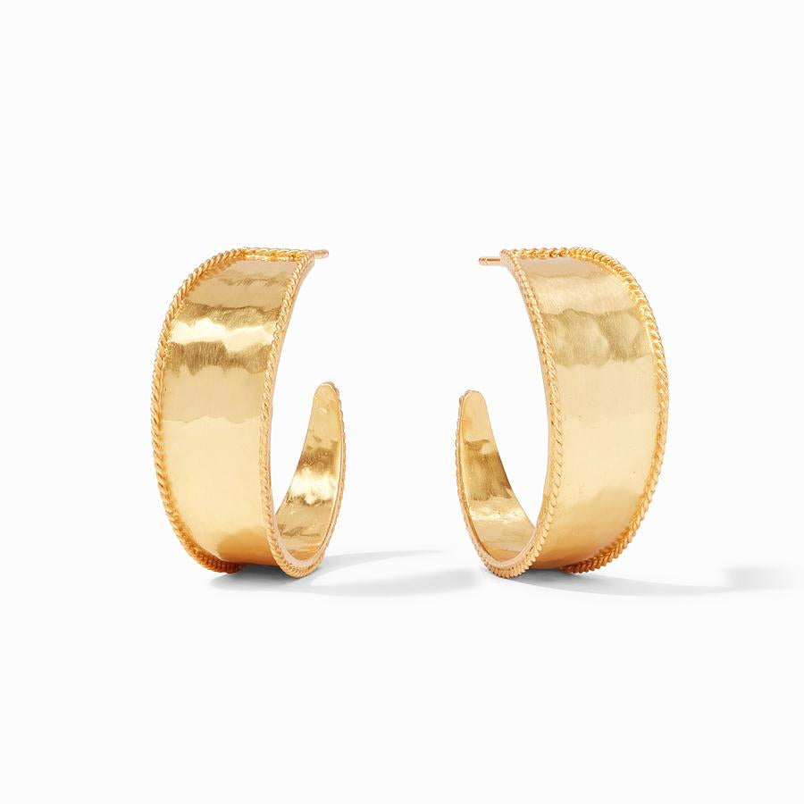 Julie Vos Savoy Hoop Earrings - Gold/Medium
