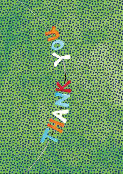 Kris-10's Creations Thank You Dot Banner Card