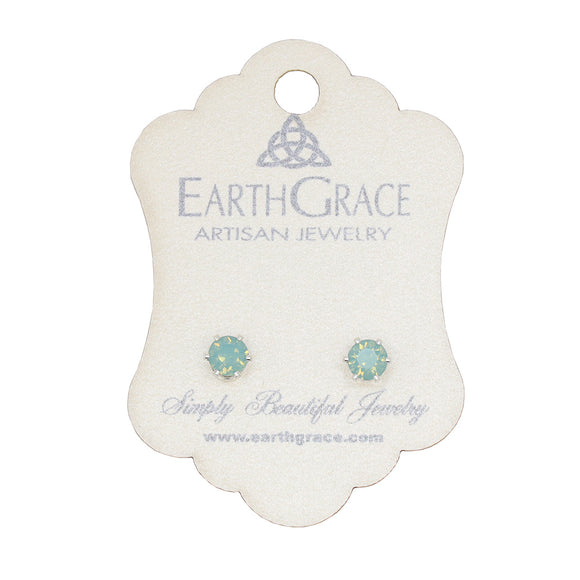 Earth Grace Sterling Seafoam Harmony Stud Earrings