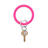 O-Venture Big O® Bright Silicone Key Ring - Tickled Pink