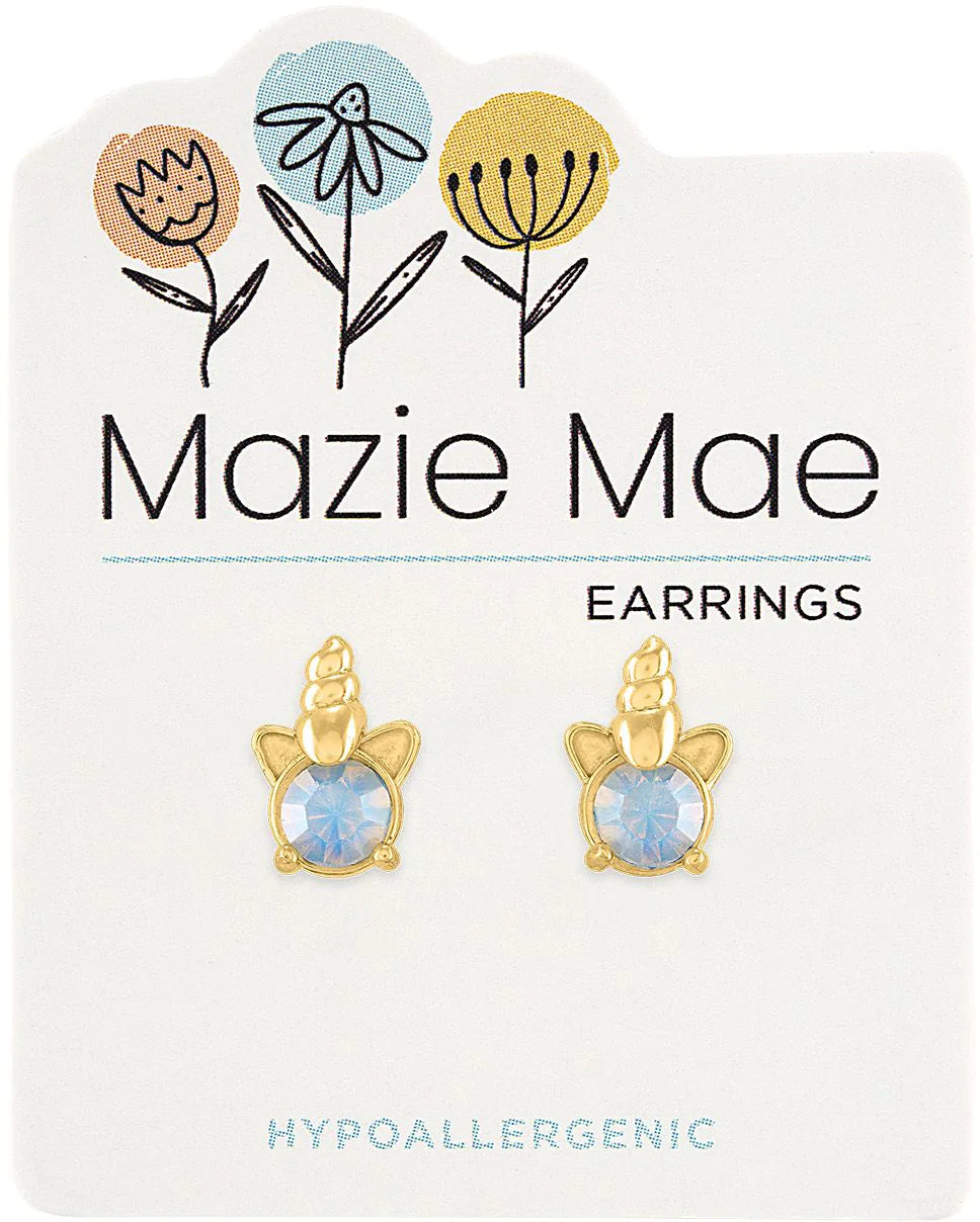 Mazie Mae Unicorn Stud Earrings